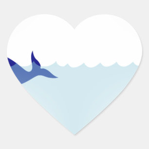kawaii narwhal hart sticker