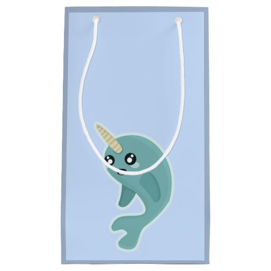 Kawaii Narwhal Klein Cadeauzakje (Voorkant)