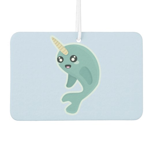 Kawaii Narwhal Luchtverfrisser (Voorkant)