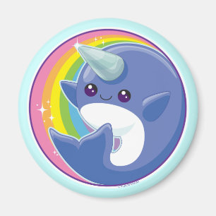 Kawaii Narwhal Magneet