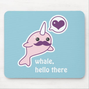 Kawaii Narwhal met Mustache Muismat