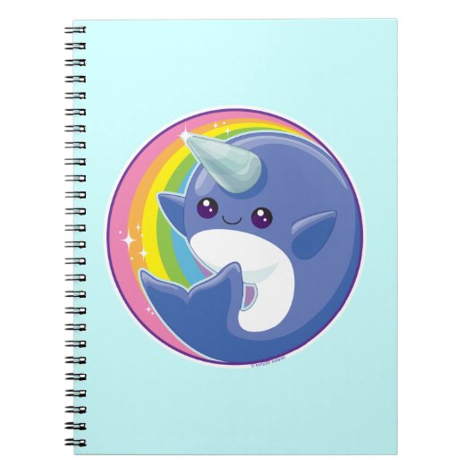 Kawaii Narwhal Notitieboek (Voorkant)