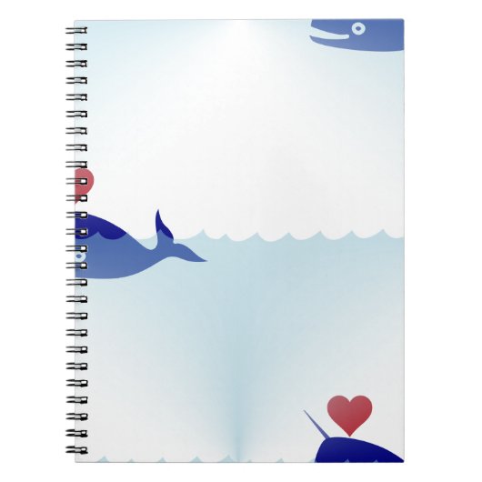 kawaii narwhal notitieboek (Voorkant)