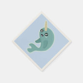 Kawaii Narwhal Servet (Hoek)