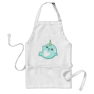 Kawaii Narwhal Standaard Schort
