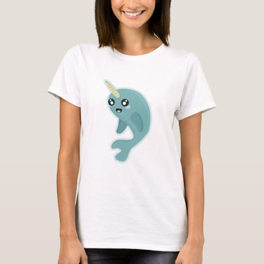 Kawaii Narwhal T-shirt (Voorkant)
