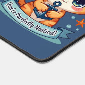 Kawaii Nautical Cat Sailing Anchor Pun Bureaumat (Hoek)