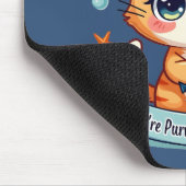 Kawaii Nautical Cat Sailing Anchor Pun Muismat (Hoek)