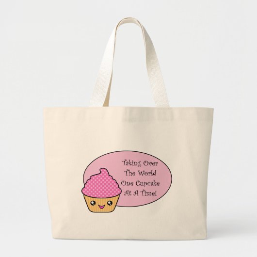Kawaii neemt de wereld over grote tote bag (Voorkant)
