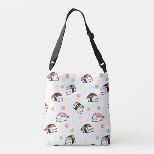 Kawaii Neko Nigiri Crossbody Tas (Achterkant)