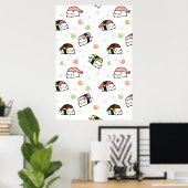 Kawaii Neko Nigiri Poster (Thuiskantoor)