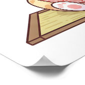 Kawaii Neko Ramen Master Cute Cat Food Chef Poster (Hoek)