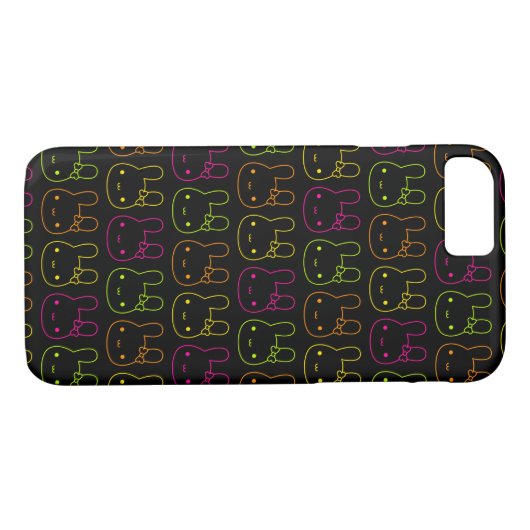 Kawaii Neon Bunny Bows Case-Mate iPhone Case (Achterkant (Horizontaal))