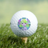 Kawaii Neon Gothic Demon Anime Meisje Golfballen (Insitu Shirt)