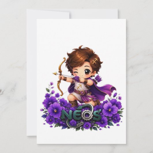 Kawaii Neos Zodiac Boogschutter Kaart (Voorkant)