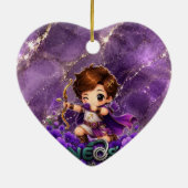 Kawaii Neos Zodiac Boogschutter Keramisch Ornament (Achterkant)