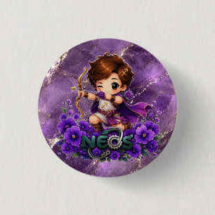 Kawaii Neos Zodiac Boogschutter Ronde Button 3,2 Cm