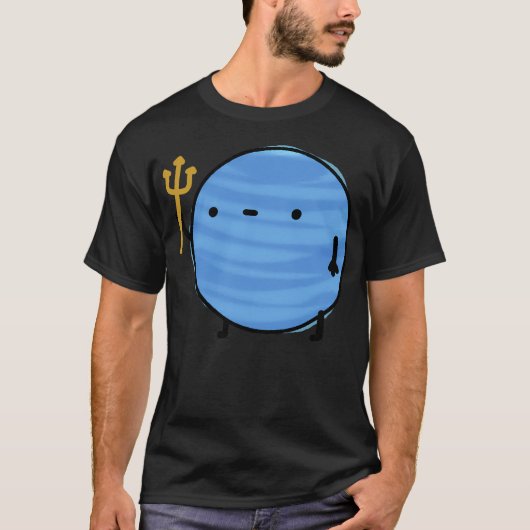 Kawaii Neptune Planet T-shirt (Voorkant)