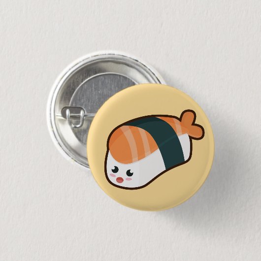 Kawaii nigiri Salmon Ronde Button 3,2 Cm (Voorkant /achterkant)