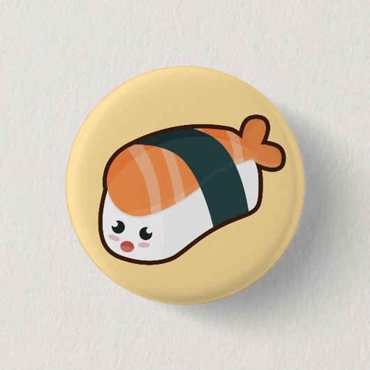 Kawaii nigiri Salmon Ronde Button 3,2 Cm (Voorkant)