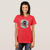 Kawaii Ninja Cat | Ride the Dragon T-shirt (Voorkant volledig)