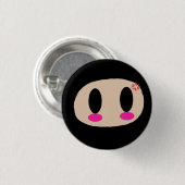 Kawaii Ninja Face Button (Voorkant /achterkant)