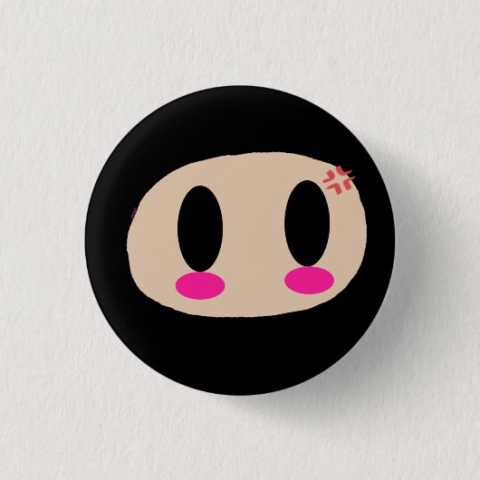 Kawaii Ninja Face Button (Voorkant)