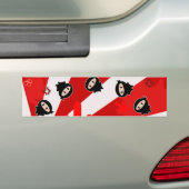 Kawaii Ninja Flipz Bumpersticker (Op auto)