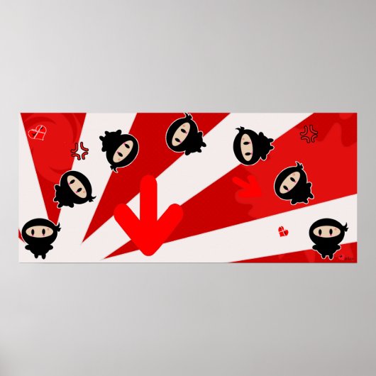 Kawaii Ninja Flipz Print (Voorkant)