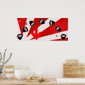 Kawaii Ninja Flipz Print (Keuken)