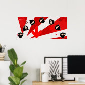 Kawaii Ninja Flipz Print (Thuiskantoor)