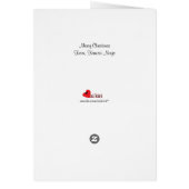 Kawaii Ninja-kerstkaart (Achterkant)