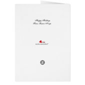 Kawaii Ninja-kerstkaart (Achterkant)