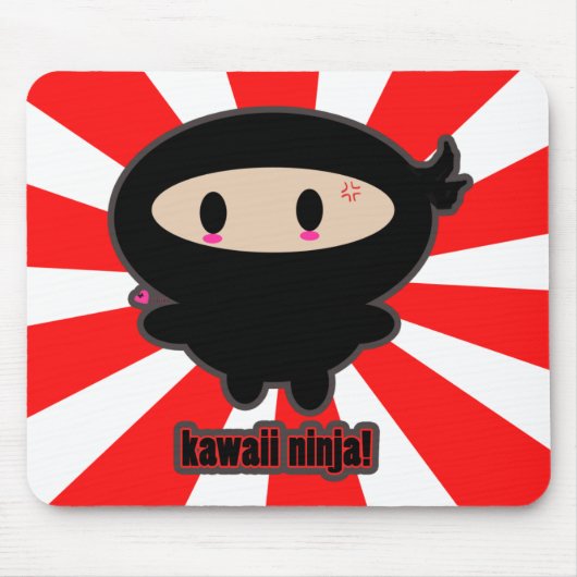 Kawaii Ninja Mousepad Muismat (Voorkant)