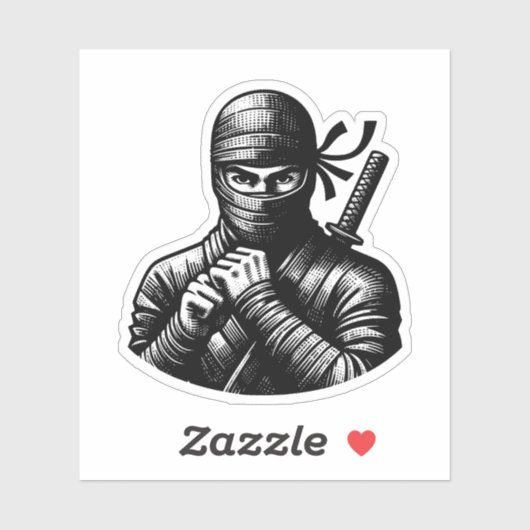 Kawaii Ninja Warrior Sticker – Cute Design (Vel)