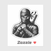 Kawaii Ninja Warrior Sticker – Mooie Design (Vel)