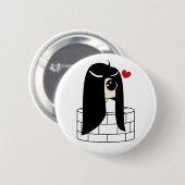 Kawaii no Sadako Ronde Button 5,7 Cm (Voorkant /achterkant)