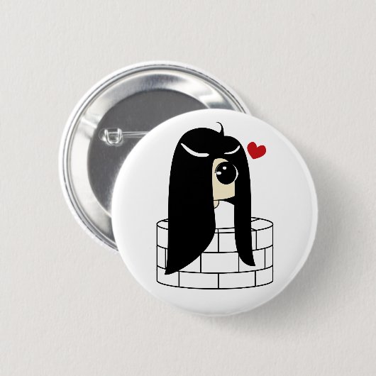 Kawaii no Sadako Ronde Button 5,7 Cm (Voorkant /achterkant)