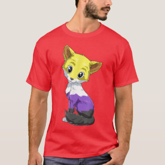 Kawaii Nonbinary en Genderqueer Fo T-shirt