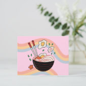 Kawaii Noodles Briefkaart (Staand voorkant)
