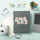 KAWAII OBJECTEN EN CITATEN STICKERS INGESTELD (iPad Cover)