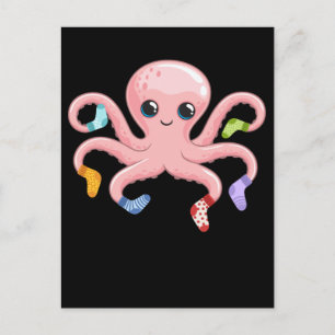 Kawaii Octopus Cute Kraken Zee Animal Briefkaart