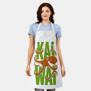 Kawaii Octopus Grafisch Schort   Cute Japanse Stij