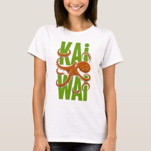 Kawaii Octopus Japanse stijl witte dames T-shirt
