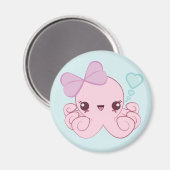 Kawaii Octopus magneet (Voorkant / Achterkant)
