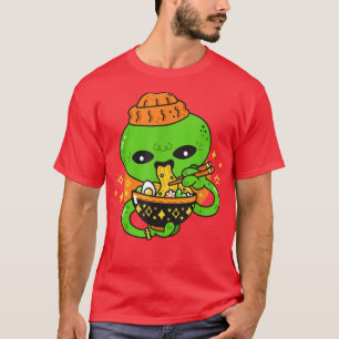 Kawaii Octopus Ramen Noodles Japans Anime Otaku T-shirt