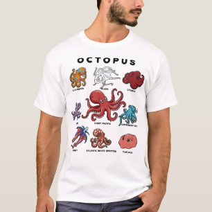 Kawaii Octopussen van de Wereld T-shirt