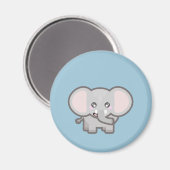 Kawaii olifant magneet (Voorkant / Achterkant)