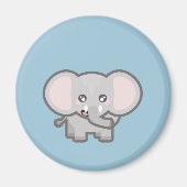 Kawaii olifant magneet (Voorkant)