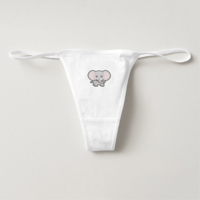 Kawaii-olifant Slip (Voorkant)